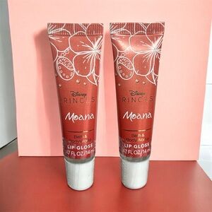 Bath & Body Works DISNEY PRINCESS MOANA LIP GLOSS .47 OZ X2 New!